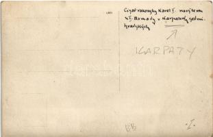 I. Armady v Karpatech / IV. Károly látogatása autóban / Charles I of Austria in automobile. photo