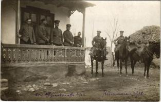 1918 Rumänien / Leutnant der Landwehr Julius Ludwig Roesch Bay. Feldart. Regt. Nr. 22. 3. Batterie / WWI German military in Romania. Oscar Hepperlin photo (EB)