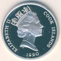 Cook szigetek 1990. 10$ Ag "Veszélyeztetett állatvilág-tigris" T:PP Csak 25.000db! Díszdobozban!