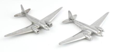 2 db polírozott aluminium repülő 20x17 cm