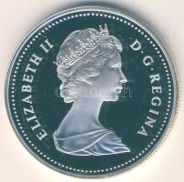 Kanada 1981. 1$ Ag "Vasút" T:PP Eredeti díszdobozban!