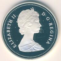 Kanada 1987. 1$ Ag "John Davis hajó" T:PP Tanúsítvánnyal! Eredeti díszdobozban!