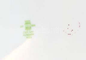 6 személyes Zsolnay szendvicses készlet, matricás porcelán, jelzett, hibátlan