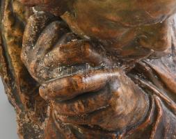 Pierre Félix Masseau (1869-1937): Ludwig van Beethoven német zeneszerző büsztje. Terrakotta. Jelzett...