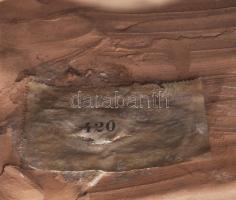 Pierre Félix Masseau (1869-1937): Ludwig van Beethoven német zeneszerző büsztje. Terrakotta. Jelzett...