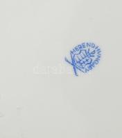 Herendi Eton mintás porcelán tányér. Kézzel festett, jelzett, kopással d: 22 cm 