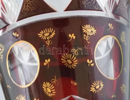 6 darabos Biedermeier üveg gyűjtemény, korának megfelelő állapotban, korának megfelelő kopásokkal, z...