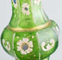 6 darabos Biedermeier üveg gyűjtemény, korának megfelelő állapotban, korának megfelelő kopásokkal, z...