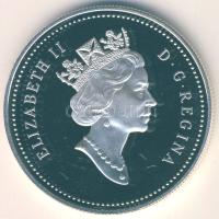 Kanada 1991. 1$ Ag "Frontenac-hajó" T:PP Tanúsítvánnyal! Eredeti díszdobozban!