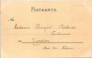 1898 (Vorläufer) SM Kreuzer "Gefion" Bai von Neapel / German Navy (Kaiserliche Marine) art...