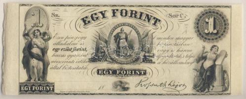 Emigrációs "Kossuth-bankó" 18.. 1Ft "Sor C." T:I