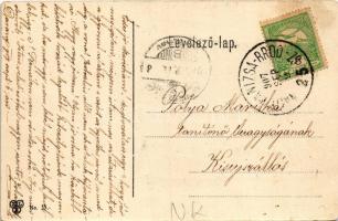 1907 Császári és Királyi Haditengerészet Dunaflottilla monitorja a Királyi várnál Budapesten / K.u.K...