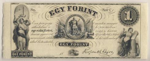 Emigrációs "Kossuth-bankó" 18.. 1Ft "Sor C." T:I