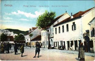 Cetinje, Cettinje, Cettigne; Vue du marché / Blick auf den Marktplatz / market square (EK)