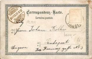 1894 (Vorläufer!!!) Trieste, Trieszt; Dom zu St. Just, Stadt-Theater, St. Barcola bei Triest / cathe...