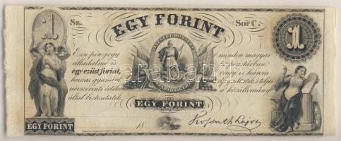 Emigrációs "Kossuth-bankó" 18.. 1Ft "Sor C." T:I