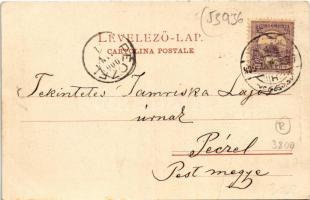 1900 Fiume, Rijeka; Osztrák-magyar haditengerészeti akadémia, vasútállomás. Schmidt Edgar kiadása / ...