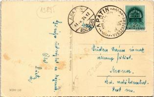 Eszék, Essegg, Osijek; Kapucinska ulica / Kapucinus utca, üzletek / street view, shops + "1941 ...