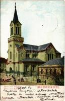 1903 Nagybecskerek, Zrenjanin, Veliki Beckerek; Római katolikus templom. Oldal kiadása / Röm. kat. Kirche / Catholic church (EB)