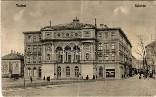 1925 Temesvár, Timisoara; Teatrul / Ferenc József színház, villamos. Paul Ungar kiadása / theatre, tram (EK)
