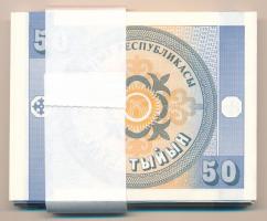 Kirgizisztán 1993. 50t (72x) sorszámkövetők, kötegelővel T:I,I- Kyrgyzystan 1993. 50 Tyiyn (72x) con...