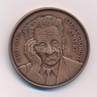 Fritz Mihály (1947-) 1993. Szent-Györgyi Albert / Egyetemünk Nobel-díjas professzorának emlékére kétoldalas bronz emlékérem (42mm) T:1-