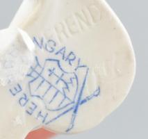 Herendi törpe, a Hófehérke sorozatból, kézzel festett porcelán, jelzett, hibátlan, m: 7 cm