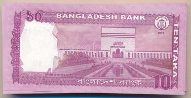 Banglades 2013. 10T (62x) közte sorszámkövetők T:I,I- sarokhajlás Bangladesh 2013. 10 Taka (62x) wit...