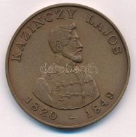 Bognár György (1944-) 1990. "Gyöngyös - Aradi Vértanúk / Kazinczy Lajos" kétoldalas bronz ...