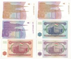 Horvátország 1991. 1D (2x) + 5D + Tádzsikisztán 1994. 5R + 10R + 20R T:I,I-
Croatia 1991. 1 Dinar (...