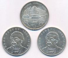 1993. 200Ft Ag "MNB" + 1994-1995. 200Ft Ag "Deák" (2x) T:1-,2 patina Adamo F13, ...