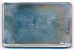 DN "Párizs" jelzett Ag plakett tanúsítvánnyal (25g/0.925/50x32mm) T:1- (eredetileg PP) pat...