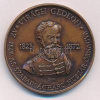 Bognár György (1944-) DN Virágh Gedeon 1825-1872 - Az 1848-as Szabadságharc huszár őrnagya / Virágh Kúria - Kiskunsági Nemzeti Park Múzeuma - Kunszentmiklós kétoldalas bronz emlékérem (42,5mm) T:1-