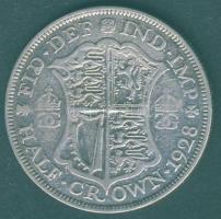Nagy-Britannia 1928. 1/2Cr Ag T:3
