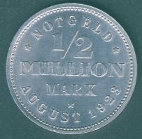 Német Mellékterületek / Hamburg 1923. 1/2 millió M alu T:2 k