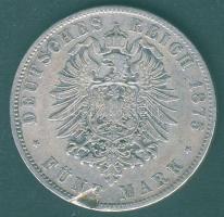 Német Birodalom / Császárság / Bajorország 1875. 5M Ag T:3 ü