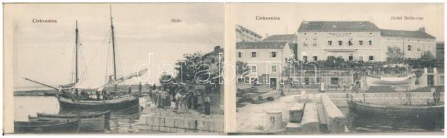 Quarnero, Kvarner Gulf; Crikvenica, Abbazia, Fiume. Belül Pannónia kivándorlási hajó, Schenk kávéház...