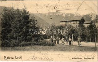 1903 Rajecfürdő, Rajecz-fürdő, Rajecké Teplice; Gyógyház tér / Curhausplatz / spa, square (EK)