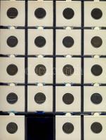 Hollandia 1948-1980. 1c - 2 1/2 G forgalmi pénz tétel 133 klf db, erre való speciális albumban T:1,2...