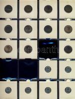 Hollandia 1948-1980. 1c - 2 1/2 G forgalmi pénz tétel 133 klf db, erre való speciális albumban T:1,2...