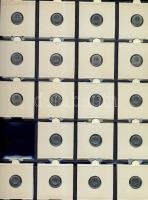 Hollandia 1948-1980. 1c - 2 1/2 G forgalmi pénz tétel 133 klf db, erre való speciális albumban T:1,2...