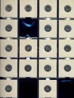 Hollandia 1948-1980. 1c - 2 1/2 G forgalmi pénz tétel 133 klf db, erre való speciális albumban T:1,2...