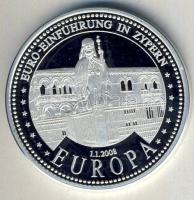 NSZK DN "Az Euro bevezetése Cipruson" Ag 20g T:PP