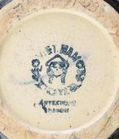 Keleti porcelán váza, jelzett, kopásokkal, m: 32 cm