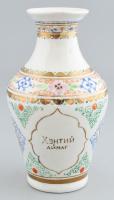 Régi porcelán váza, festett, kopásokkal, m: 19 cm