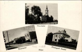 Bátyú, Batyovo, Batovo, Batiovo; utca, Cikta üzlet, református templom, közjegyzői hivatal / street view, shop, Calvinist church, notarys office