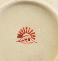 5 személyes régi japán, sárkányos teáskészlet, kopásokkal, jelzett