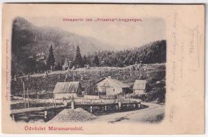 1902 Priszlop-hegység, Prislop (Máramaros, Maramures); Útkaparói lak. Kaufman Ábrahám kiadása / mountain hut