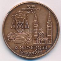 Fritz Mihály (1947- ) 1988. A Szent Jobb Szegeden Br emlékérem (42,5mm) T:1,1-  Adamo SG22