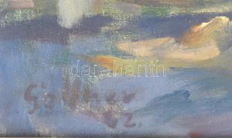 Göllner Miklós (1902-1977): Szentendre. Olaj, vászon, jelezve balra lent. Dekoratív fakeretben. 60x8...